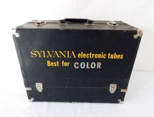 lot 73 image: Vintage Sylvania Electronic Tubes TV Radio Serviceman Case