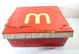 lot 132 image: Vintage Huge Handmade McDonalds Cheeseburger and Box
