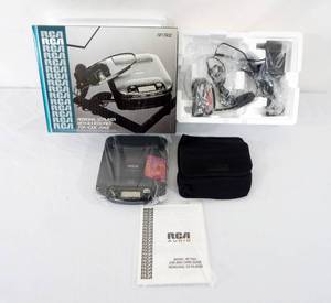 lot 90 image: New in Box RCA Personal CD Player With Accessories For Home Use