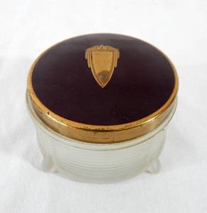 lot 104 image: Vintage Art Deco Style Glass Jewelry Case
