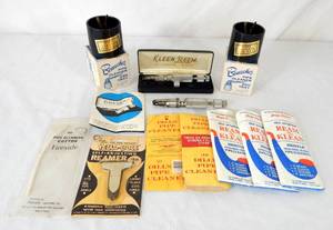 lot 122 image: Lot of New and Used Vintage Pipe Cleaning Accessories and Ashtrays