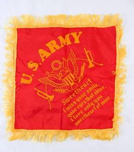 lot 8 image: Vintage 1942 WWII U.S. Army and Camp Lee, VA Pillow Cases and Company L, 7th QM Training Regiment Photos