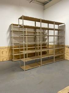 10 Tall Rivet Shelving - 6 Sections - 24 Deep Commercial Industrial Shelving