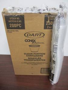 lot 25 image: Clear Portion Containers