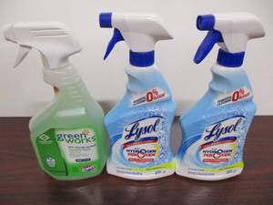 lot 64 image: Greenworks and Lysol