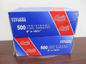 lot 121 image: Aluminum Foil Sheets