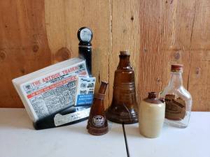 lot 24 image: Liquor Bottles Including Jim Beam Antique Trader Decanter