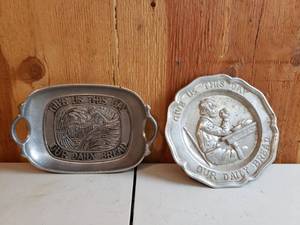 lot 38 image: 2 Aluminum Give Us This Day Our Daily Bread