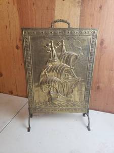 lot 60 image: Large Copper Ship Decoration