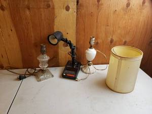 lot 81 image: Old Lamps and Lamp Shade
