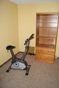 lot 43 image: Exercise Bike and Cabinet