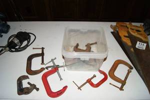 lot 112 image: Lot of Different Size C Clamps