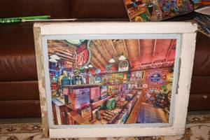 lot 8 image: Framed Puzzle