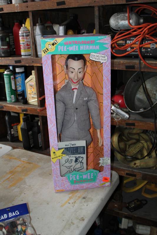 pee wee herman doll in box