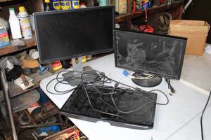 lot 43 image: Lot of (3) Acer,Asus,Dell Computer Monitors