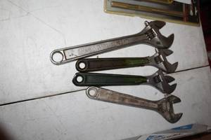 lot 93 image: Lot of (4) 10in.12in. Crescent Wrenches
