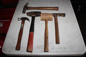 lot 88 image: Lot of (5) Hammers