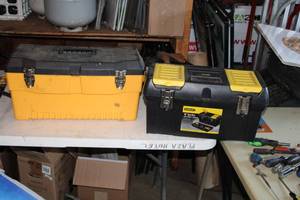 lot 161 image: Lot of (2) Stanley 19in. Tool Box, Tool Box