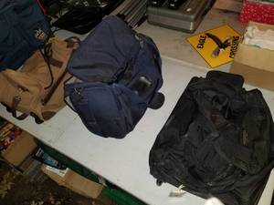 lot 131 image: Lot of (3) Rolling Duffel Bags
