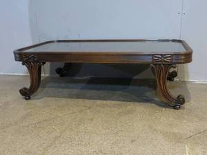 lot 69 image: Glass Top Coffee Table