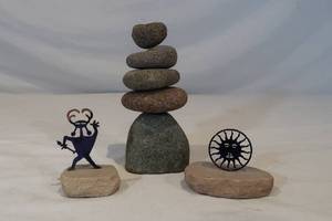 lot 63 image: 3 Rock Sculptures