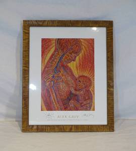 lot 77 image: Nursing by Alex Grey Print