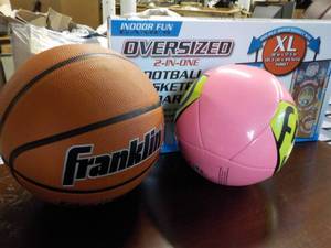 lot 29 image: Basketball, F50 Ball, and Double Si...