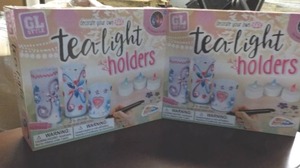 lot 61 image: Set of 2 Tea Light Holders Kit...