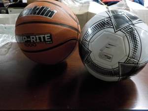 lot 95 image: Franklin Basketball and Soccer Ball...