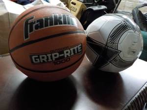 lot 96 image: Franklin Basketball and Soccer Ball...