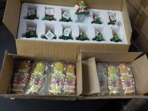 lot 110 image: 36 Xmas Ornaments 12 Frogs and 24 ...
