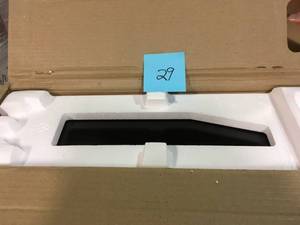 lot 29 image: NuTone Mantra 36 in. Convertible Under Cabinet Range Hood with Light in Black Stainless- not used