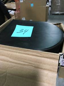 lot 34 image: Postal Pro Craftsman Mailbox and Post Kit, Black- not used