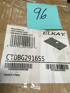 lot 96 image: Elkay Kitchen Sink Bottom Grid - Fits Bowl Size 30 in. x 17 in.- not used