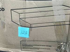 lot 123 image: Broan 42000 Series 30 in. Under Cabinet Range Hood with Light in White- not used