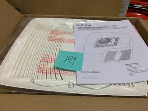 lot 149 image: NuTone EZ Fit 80 CFM Ceiling Bathroom Exhaust Fan, ENERGY STAR- open box
