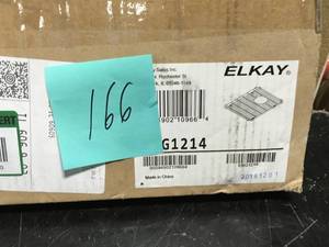lot 166 image: Elkay Stainless Steel Kitchen Sink Bottom Grid Fits Bowl Size 13.5 in. x 16 in.- not used