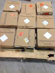 lot 305 image: Lot of 15 Cases MSI Greecian White 12 in. x 12 in. Honed Marble Floor and Wall Tile (5 sq. ft.  case)