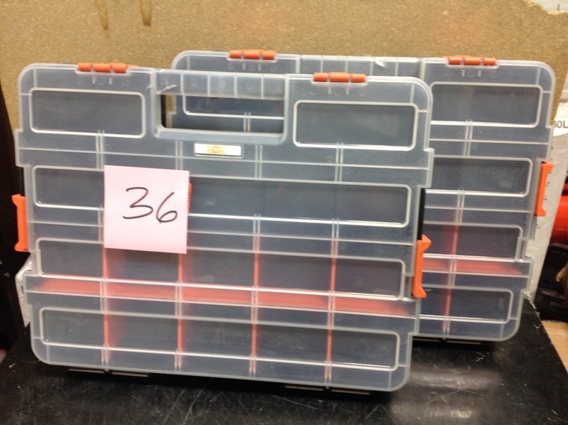 HDX Interlocking Small Parts Organizer in Black (2Pack