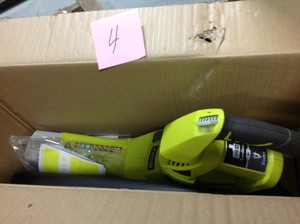 lot 4 image: ONE 150 MPH 200 CFM 18-Volt Lithium-Ion Cordless Battery Hybrid Leaf BlowerSweeper (Tool Only)- not used