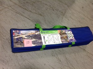lot 15 image: CENTIPEDE PORTABLE WORK SYSTEM 30.5 IN. COMPACTING 2 FT. X 4 FT. SAWHORSE- not used