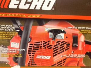lot 58 image: 14 in. 30.5 cc Gas 2-Stroke Cycle Chainsaw- good condition