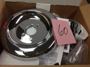 lot 60 image: Adler Single-Handle 4-Spray Tub and Shower Faucet with Valve in Chrome (Valve Included)- not used