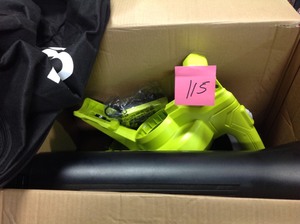 lot 115 image: RYOBI 40-Volt Lithium-Ion Cordless Battery Leaf VacuumMulcher- not used