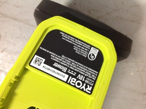 lot 157 image: ONE 90 MPH 200 CFM 18-Volt Lithium-Ion Cordless Battery Leaf Blower (Tool Only)- good condition