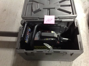 lot 167 image: 18 in. 38cc 2-Cycle Gas Chainsaw with Heavy Duty Case- good condition
