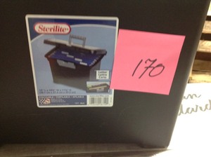 lot 170 image: Sterilite 15 in. x 10-78 in. File Box- good condition