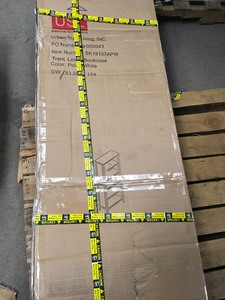 lot 208 image: USL Hover Image to Zoom Trent White Large Bookcase not used