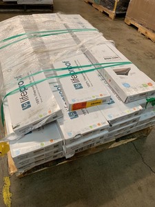 lot 4 image: 360 sq. ft Heirloom Pine 8.7 in. x 47.6 in. Luxury Vinyl Plank Flooring (20.06 sq. ft.  case) 18 cases- not used