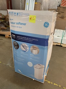 lot 5 image: GE 30,000 Grain Water Softener, Model #GXSF30V- open box